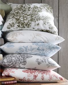 Signature Toile Floral Flannel Sheet Set Toile Bedroom Ideas, Toile Sheets, Toile Bedroom, Shop Bedding, Red Toile, Flannel Bedding, Post Op, Home Design Living Room, Garnet Hill