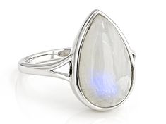 16x10mm Pear Shape Rainbow Moonstone Rhodium Over Sterling Silver Ring. Measures Approximately 0.47"L x 0.69"W. Not Sizeable. Silver Pear-shaped Moonstone Jewelry, Silver Pear-shaped Moonstone Ring, Silver Faceted Oval Moonstone Ring, Teardrop Rings, Country Rings, Teardrop Ring, White Rainbow, Broken Chain, Cultured Pearls