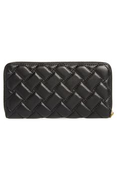 An eye-catching bird medallion embellishes the quilted leather exterior of an accordioned wallet perfect for keeping cards, cash and other financial essentials stylishly organized. Style Name:Kurt Geiger London Eagle Leather Zip Around Wallet. Style Number: 5664317_1. Luxury Black Quilted Wallets, Elegant Quilted Wallet For Formal Occasions, Elegant Quilted Wallets For Formal Occasions, Formal Quilted Rectangular Clutch, Elegant Quilted Rectangular Wallet, Designer Leather Wallet With Quilted Detail, Designer Quilted Leather Wallet, Classic Formal Quilted Wallet, Black Quilted Rectangular Wallet