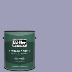 the behr ultra stain - blocking paint and primer is shown in an image