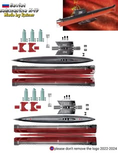 an image of a battleship in different stages