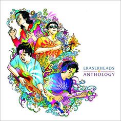 the cover art for eras heads's anthology album, featuring an image of three women and