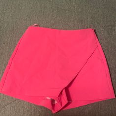 Never Worn Zara Shorts, Nice Material, Beautiful Pink Color, Make Me An Offer! Zara Stretch Summer Skort, Stretch Summer Bottoms By Zara, Pink Summer Party Bottoms, Summer Party Pink Bottoms, Zara High-waisted Stretch Shorts, Zara Stretch High-waisted Shorts, Chic Pink Zara Shorts, Zara Stretch Shorts With Built-in Shorts, Zara Shorts For Spring Night Out