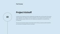 the process project ticket is displayed on a light blue background with black lettering and a white circle