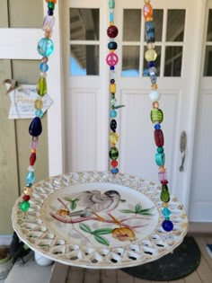 Heart Shape Leaf, Unique Bird Baths, Glassware Garden Art, Fishing Wire, Send Pics, Bird Plates, Diy Birds, Leaf Flower, S Hook