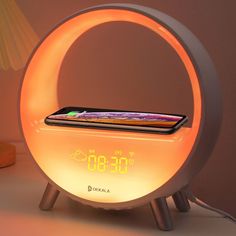 Arches Alarm Clock Wireless Charging Bluetooth Speaker Night Light Sunrise Alarm, Weather Display, White Noise Sound, Sunrise Alarm Clock, Noise Machine, Sound Machine, Table Led, Alarm Clocks, Light Music