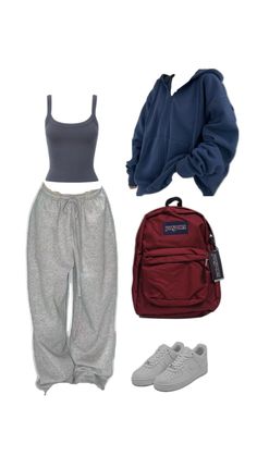 Gymwear Outfits, Cute Lazy Day Outfits, Outfit Inspo Casual, Tomboy Style Outfits, Lazy Day Outfits, Swaggy Outfits, Simple Trendy Outfits, School Fits, Cute Everyday Outfits