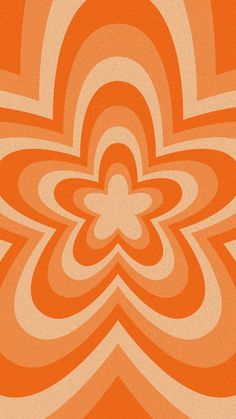 an orange and white abstract background with swirls in the center, like a flower