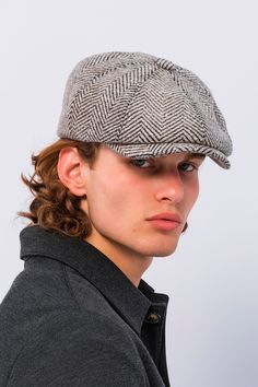 Introducing our Newsboy Cap in White with Dark Brown Stripes, a stylish and sophisticated accessory that adds a touch of elegance to any ensemble. Crafted from high-quality materials, this cap features a crisp white base adorned with contrasting dark brown stripes for a classic yet modern look. The structured design and paneled construction give this cap a sleek and tailored silhouette, while the brim adds a touch of vintage charm. The combination of white and dark brown creates a subtle yet striking contrast, making it a versatile accessory that pairs well with a variety of outfits. Whether you're running errands around town or attending a casual gathering, our Newsboy Cap in White with Dark Brown Stripes is the perfect finishing touch to your ensemble. Pair it with jeans and a sweater fo Tuxedo Shirt Dress, Suits For Sale, Sneaker Dress Shoes, Newsboy Cap, Chic Accessories, Bold Black, Black Cardigan, Black Stripes, Stand Collar