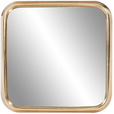 a gold framed mirror on a white background