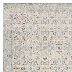 Get that vintage rug aesthetic without the huge price tag. Blending a pleasing palette of different hues of grey and tan and an interesting washed out pattern, our Penelope distressed area rug has a weathered vintage look. If you’re looking to add an instant touch of class to your home, Penelope is a unique foundation piece that will make a statement wherever it’s placed. Available in 5x8ft. and 8x10ft. sizes and a 2x6ft. runner. | At Home (A437) Penelope Distress Look Light Grey & Multi Are Rug Aesthetic, Affordable Area Rugs, Grey Runner, Farmhouse Area Rugs, Affordable Rugs, Light Grey Rug, Foundation Piecing, Gray Rug, New Carpet