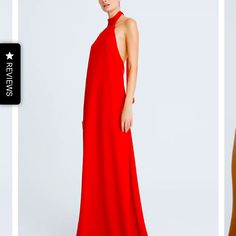 Halston. Color: Red Chiffon Maxi Length. Size: 14 Chic Red A-line Evening Dress, Silk Maxi Dress For Red Carpet, Elegant Red Evening Dress For Summer, Silk Fitted Maxi Dress For Red Carpet, Red Silk Evening Dress For Red Carpet, Chic Floor-length Maxi Dress For Red Carpet, Red Silk Maxi Dress For Red Carpet, Silk Maxi Length Dress For Red Carpet, Chic Red Formal Dress