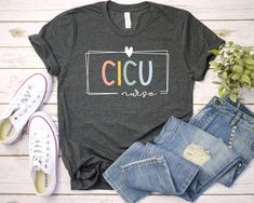 CICU Nurse Cardiac Intensive Care Unit Shirt | New Grad LPN ICU Nursing Graphic Tee, Gift for Nurses Week T-shirt CICU Nurse Shirt - Unisex T Shirt, Women Racerback Tank, Long Sleeve T-Shirt Tees Tshirt Sweatshirt Sweater Hoodie Gift For Men Women Boys Girls Well, let's say goodbye to all this boring apparel... The GodBlessThisDesign team creates custom clothes with great designs to suit all tastes. Our unique and blessed designs are a blast fit for every occasion and always a perfect fit... We combine our beautiful designs with high quality apparel like no one has ever done before. There's nothing worse than being charmed by a nice design and then finding that the apparel with that design looks like an old cheap and mediocre quality apparel. All right, then ... we got you covered. You are Slp Shirts, Occupational Therapy Shirts, Speech Therapy Shirts, Therapy Shirt, Nice Design, Occupational Therapy, Nursing Shirts, T Shirt Women, Teacher Shirts