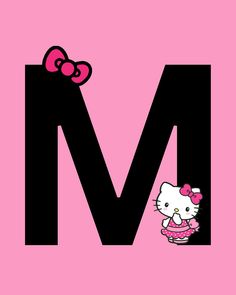 the letter m is for hello kitty