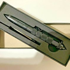 a pen is in a box with its lid open