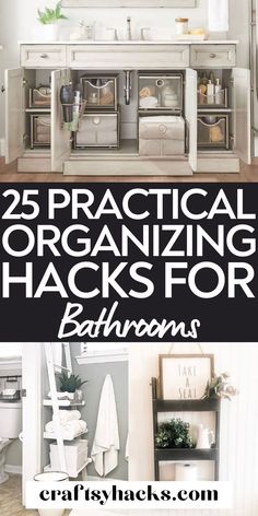 25 practical organizing hacks for bathrooms