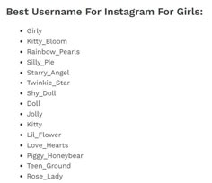 Best Username For Instagram For Girls Best Username For Instagram, Cute Username, Cool Names For Instagram, Cute Instagram Names, Instagram Usernames, Cool Usernames