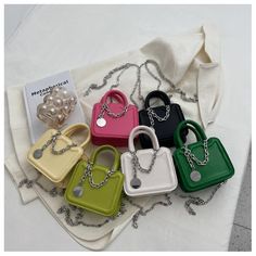 PU Trendy Clutch Bag With Chain Strap, Trendy Rectangular Chain Bag, Shopping Chain Strap Crossbody Shoulder Bag, Chain Crossbody Shoulder Bag, Shopping Crossbody Shoulder Bag With Chain Strap, Crossbody Shoulder Bag With Chain Strap For Shopping, Shopping Shoulder Bag With Chain Strap, Chic Bags With Chain Strap For Gift, Trendy Crossbody Satchel With Chain Strap