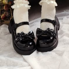 This price is for a pair of mary janes only. Fabric:PUShoes Details:Bow at Top / Buckle Strap Size 34 35 36 37 38 39 40 Foot Length 22 22.5 23 23.5 24 24.5 25 Heel 5 5 5 5 5 5 5 Plaid Shoes, Summer High Heels, Cute Shoes Heels, Black Block Heels, Jirai Kei, Shoes Cute, Mary Jane Heels, Jane Shoes, Pretty Clothes