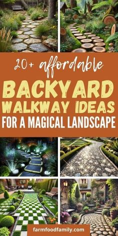 backyard walkway ideas for a magic landscape