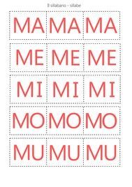 the words mamma meme and mimmi are arranged in red on a white background