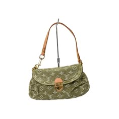 Louis Vuitton Mini Pleaty Handbag Monogram Denim Green Green Louis Vuitton Bag, Lv Denim Bag, Louie Vuttion, Clothing Finds, Louis Vuitton Purse, Bags Louis Vuitton, Cute Clothing, Denim Bag, Lv Bag