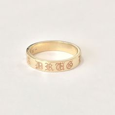 This finely handcrafted ring is made completely of 14K solid gold. Perfect to customize with setting gemstones or engraving any words or phrases on the outer or inner surface. Band Height: approximately 3mm Band Inner Thickness: approximately 1.35mm Metal Finish: High Shine Polish This design is available in Rose, White and Yellow 14K Gold This item is proudly made in USA and also available in 18K solid gold options upon request. Kindly email info@nanabijoujewelry.com for further assistance with Customizable Yellow Gold Promise Ring, Luxury Stackable Bands As A Gift, Luxury Stackable Bands For Gift, Luxury Stackable Bands As Gift, Engraved 14k White Gold Stackable Rings, Customizable Yellow Gold Engraved Promise Ring, Classic Stackable Promise Rings With Engraving Option, Customizable Yellow Gold Engraved Ring For Wedding, Customizable Yellow Gold Engraved Wedding Ring