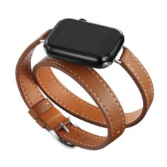 Adorn your Apple Watch with a touch of luxury! Our leather wrap band is crafted of soft leather, designed to add a timeless elegance to your look. With its classic style, you’ll love to show it off! Fits Apple Watches 38mm/40mm Light brown leather Adjustable Bracelet Stands, Apple Smartwatch, Apple Watch 3, Apple Watch Bracelets, Apple Watch Sizes, Bracelet Apple Watch, Apple Watch Accessories, Apple Watch Bands Leather, Sport Armband