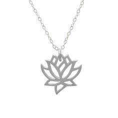 "This sterling silver lotus charm makes a simple and sweet necklace.  Great for bridesmaids or a simple everyday necklace for yourself. In many Eastern cultures, the Lotus Flower symbolizes purity, new beginnings, and divine birth. The lotus is an ancient symbol of life and rebirth. It grows through muck and mud to bloom its stunning flower on the water's surface.    LISTING IS FOR:  > One sterling silver charm/pendant necklace -------------------------------------------------------------------- Silver Birth Flower Charm Necklaces For Weddings, Silver Charm Necklaces With Birth Flower For Wedding, Silver Birth Flower Charm Necklace For Wedding, Silver Wedding Charm Necklaces With Birth Flower, Silver Wedding Charm Necklace With Birth Flower, Silver Flower Charm Necklace For Wedding, Silver Flower Charm Necklaces For Wedding, July Birth Month, Symbol Of Life