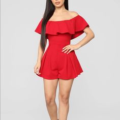 Nwt Smoke Free Home, Brand New Off Shoulder Romper, Great Material Red High-waisted Jumpsuits And Rompers For Summer, Casual Red High Waist Jumpsuits And Rompers, Flirty Red Jumpsuits And Rompers For Summer, Chic Red High Waist Jumpsuits And Rompers, Chic Red High-waisted Jumpsuits And Rompers, Red Trendy Jumpsuits And Rompers For Party, Trendy Red Jumpsuits And Rompers For Party, Red Trendy Party Jumpsuits And Rompers, Trendy Red Jumpsuit For Party