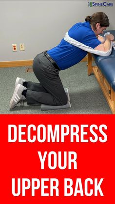 a man in blue shirt and black pants doing exercises