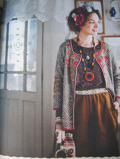 Gudrun Sjöden's Swedish folklore is beautiful and colorful Gudrun Sjoden, Fair Isles, Granny Chic, Skirt Maxi, Mori Girl, Hippie Chic, Mode Vintage, Mode Inspiration, Fashion Mode