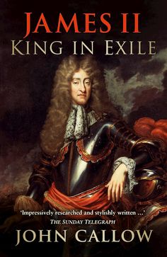 the cover of james ii king in exile, by john gallop with an image of