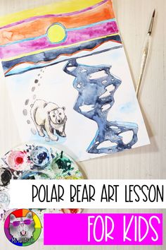 the polar bear art lesson for kids