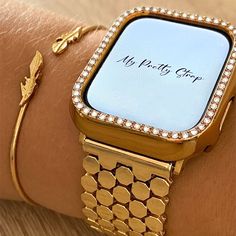 Honeycomb Stainless Steel Strap Gold Apple Watch, Gold Apple, Apple Watch Accessories, Apple Watch Models, Premium Gift, Apple Watch Strap, Apple Watch Band, Luxury Women, Accessories Unique