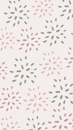 a white background with green, pink and brown sprinkles on the side