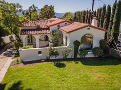 this is an aerial view of a home in the hills near san francisco, california