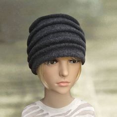 This is elegant woman's felt beanie hat. It is soft and lightweight. This hat is very comfortable and easy to wear. It is a very stylish women's hat that is going to keep you warm in cold days, yet you will look amazing. You can put it on with classic and casual style clothing, so this beautiful hat is very universal. Composition: 100% woolOne size to fit average woman's head.CARE: Hand wash in lukewarm water.  Do not dry in the dryer!Air dry over a balloon or small bowl to retain hat shape and Winter Felt Cloche Hat With Short Brim, Wool Felt Cap For Winter, Winter Felt Brimmed Cloche Hat, Brimmed Felt Cloche Hat For Winter, Winter Felt Cloche Hat With Brim, Elegant Winter Beanie Hat, Wool Felt Hat For Winter, One Size, Winter Felt Beanie Hat, Winter Felt Hat, One Size Fits Most