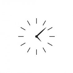 a black and white clock on a white background with the time is 11 00 pm