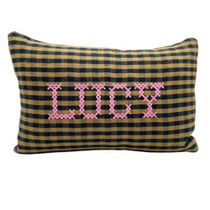 This Throw Pillows item by AnnWaltersInteriors has 206 favorites from Etsy shoppers. Ships from Rocky River, OH. Listed on Nov 21, 2024 Cross Stitch Font, Gingham Pillow, Unique Cross Stitch, Stitch Pillow, Cross Stitch Fonts, Rocky River, Embroidered Cross, Toddler Pillow, Cross Stitch Pillow