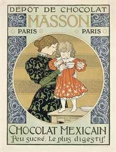 an advertisement for chocolate with two children