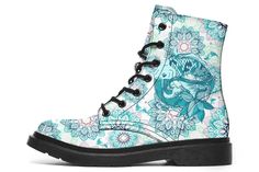 split • Custom printed boots• Amazing colours and vibrant print• 100% Vegan leather• Memory EVA insole for maximum comfort• Robust and flexible rubber outsole with steel shank• Real stitch on the outsole for style & durability• Water resistant split Made With Love Just For You!Orders Estimated Delivery Time: 3 - 6 weeks split Fish Mandala, Printed Boots, Japanese Fish, Womens Combat Boots, Boot Print, Black Boots Women, Material Girls, Made With Love, Converse High Top Sneaker