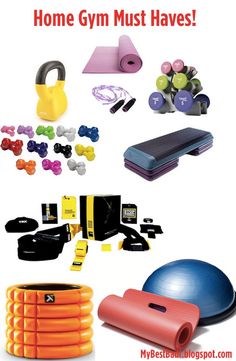 there are many different items that can be found in this gym poster or brochure