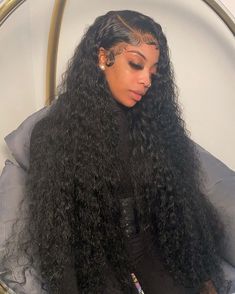 Alipearl Hair Provides Pre Plucked Long Curly Lace Front Wig High Quality Long Hair Wigs 24-38 Inches Glueless Lace Wig Curly Real Human Hair Wigs Black Curly, Deep Wave Hairstyles, Curly Lace Front Wigs, Black Curly Hair, Dope Hairstyles, Hair Laid, Front Lace Wigs Human Hair, Frontal Wig, Baddie Hairstyles