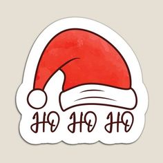 Ho Ho Ho Christmas Stickers Diy Christmas Stickers, Cute Christmas Stickers, Xmas Stickers, Diy Phone Case Design