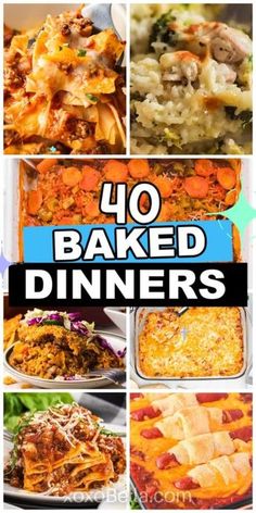 Baked Dinner Ideas, Easy Oven Dinners, Baked Dinners, Easy Fast Dinner Recipes, Warm Meals, Pasta Bakes, Lazy Dinners, Baked Dinner Recipes, Oven Baked Recipes