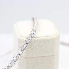 Diamond Tennis Necklace, Bridal Necklace Diamond Tennis Necklace, Necklace Bridal, Custom Ring Designs, Tennis Necklace, Shop Engagement Rings, Bridal Necklace, Rose Gold Color, Brilliant Diamond, The Class