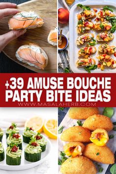 the ultimate party bite ideas for any type of event, including appetizers and desserts