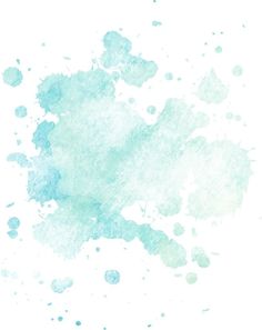 a blue and green watercolor stain splattered on white paper