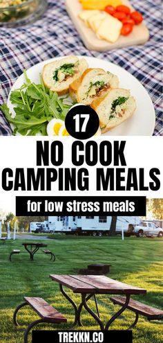 No Cook Camping Meals, Meals No Refrigeration, Easy Camping Breakfast, Rv Camping Trips